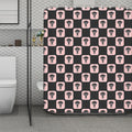 Caduceus Pattern Print Polyester Shower Curtain