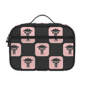 Caduceus Pattern Print Portable Lunch Bag