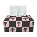 Caduceus Pattern Print Rectangle Tissue Box Cover