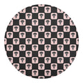 Caduceus Pattern Print Round Blanket