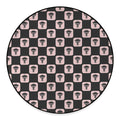 Caduceus Pattern Print Round Floor Mat