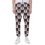 Caduceus Pattern Print Scuba Joggers