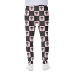 Caduceus Pattern Print Scuba Joggers