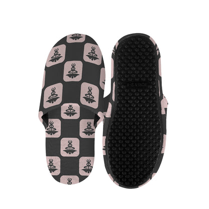 Caduceus Pattern Print Slippers