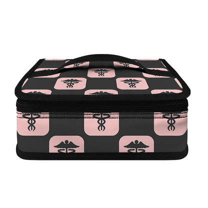 Caduceus Pattern Print Small Lunch Bag