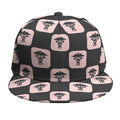 Caduceus Pattern Print Snapback Cap