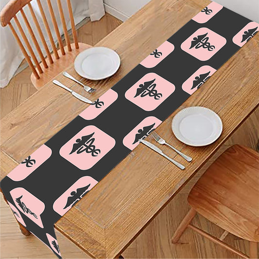Caduceus Pattern Print Table Runner