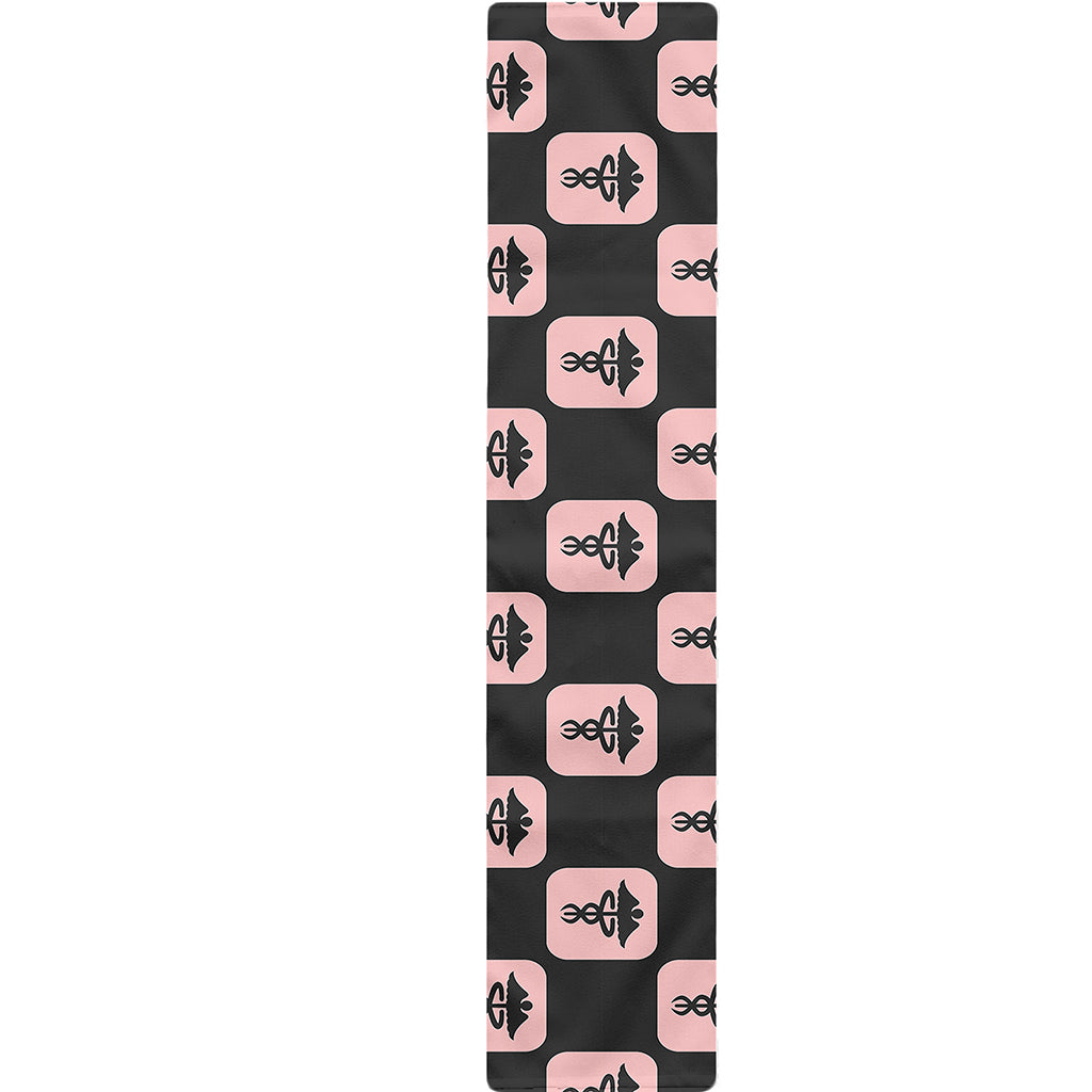 Caduceus Pattern Print Table Runner