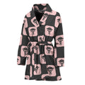 Caduceus Pattern Print Women's Bathrobe