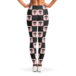 Caduceus Pattern Print Women's Leggings