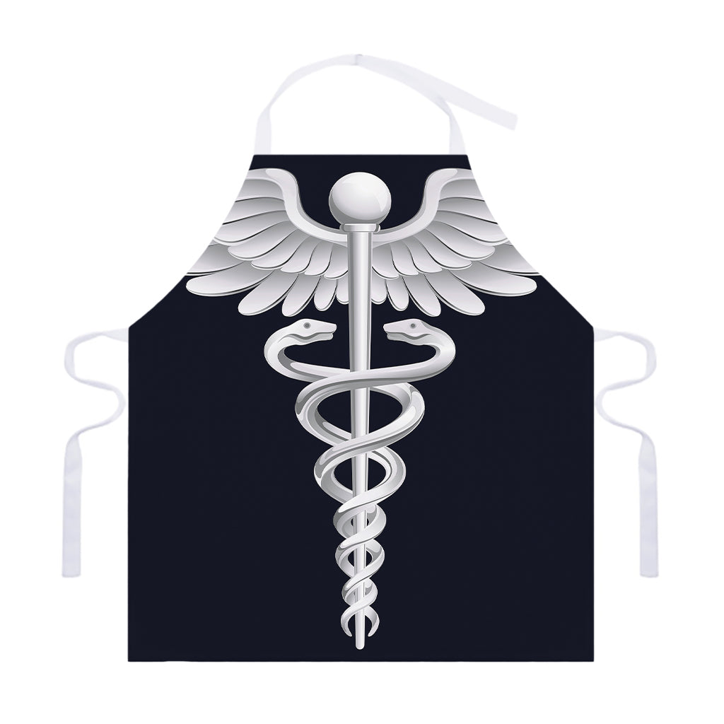 Caduceus Symbol Of Medicine Print Adjustable Apron