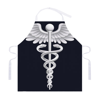 Caduceus Symbol Of Medicine Print Adjustable Apron