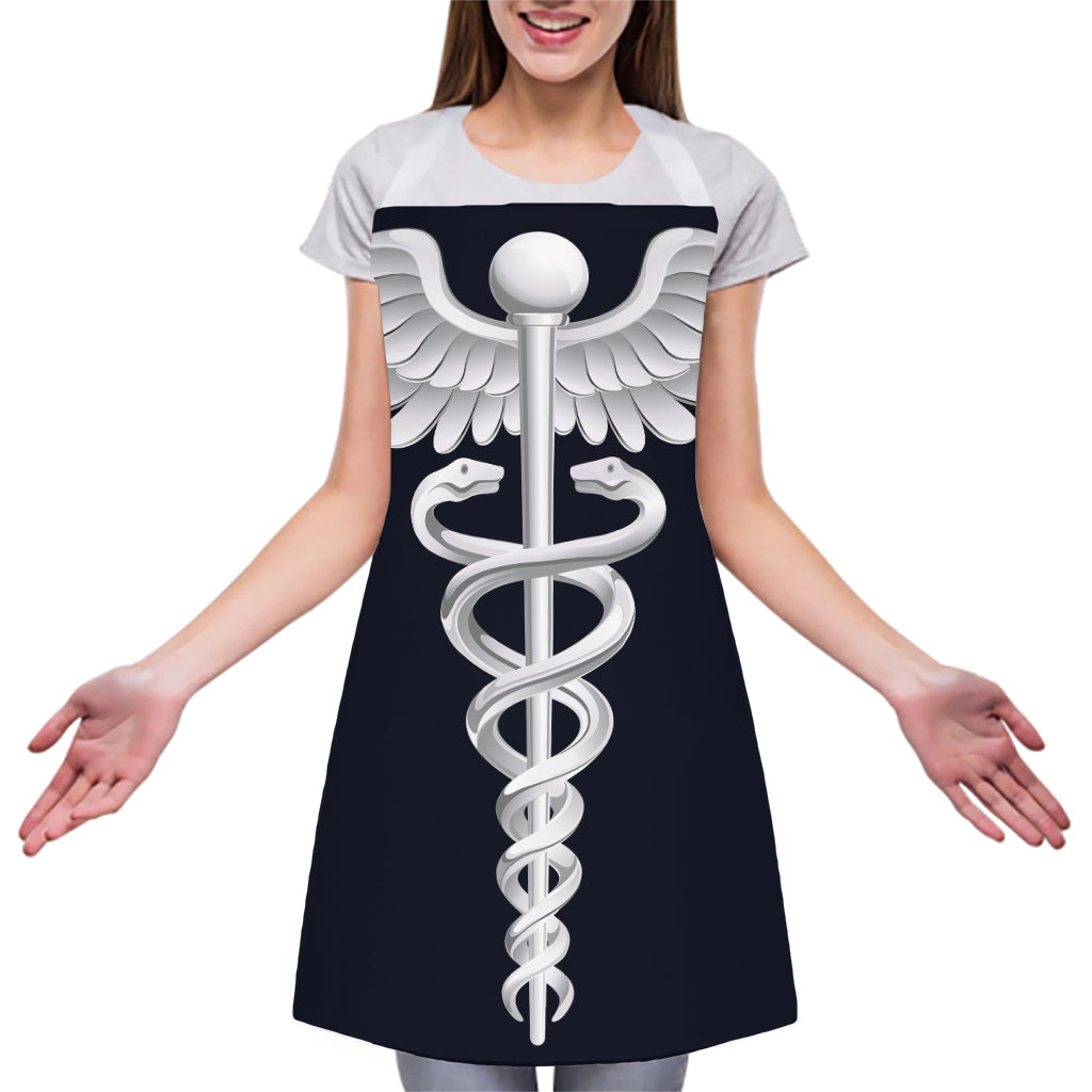Caduceus Symbol Of Medicine Print Adjustable Apron