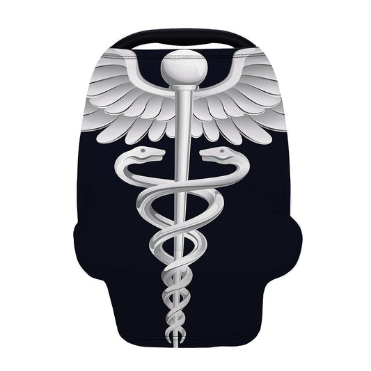 Caduceus Symbol Of Medicine Print Baby Seat Cover
