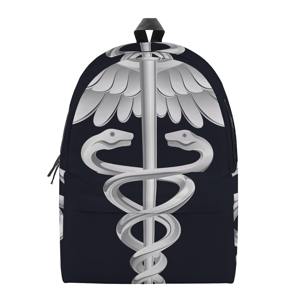 Caduceus Symbol Of Medicine Print Backpack