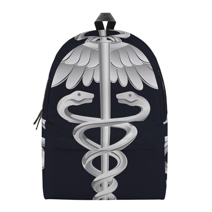 Caduceus Symbol Of Medicine Print Backpack