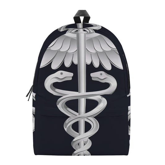 Caduceus Symbol Of Medicine Print Backpack