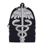 Caduceus Symbol Of Medicine Print Backpack