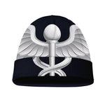 Caduceus Symbol Of Medicine Print Beanie