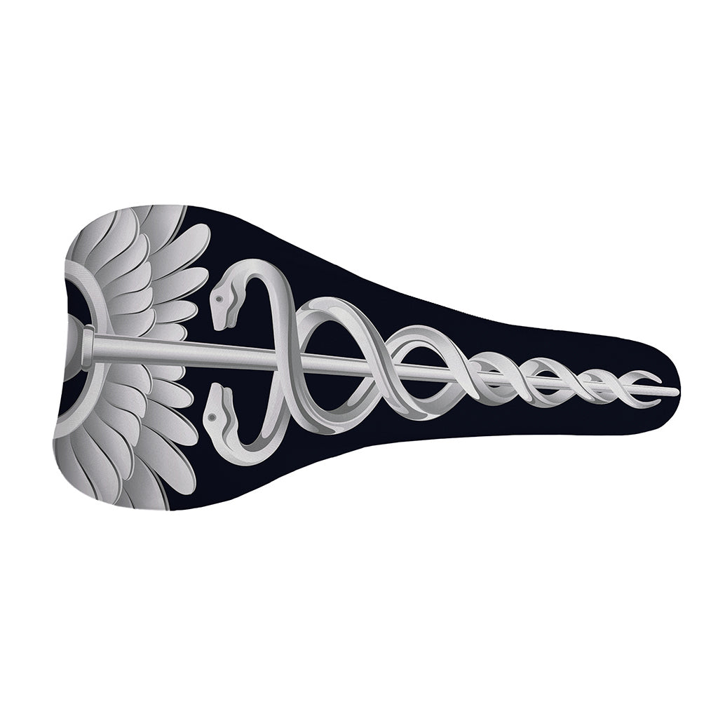 Caduceus Symbol Of Medicine Print Bicycle Seat Cover