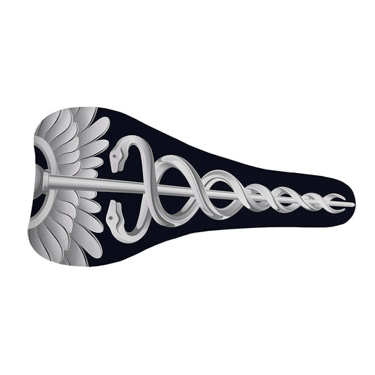 Caduceus Symbol Of Medicine Print Bicycle Seat Cover