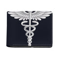 Caduceus Symbol Of Medicine Print Bifold Wallet