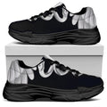 Caduceus Symbol Of Medicine Print Black Chunky Shoes