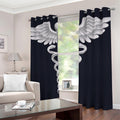 Caduceus Symbol Of Medicine Print Dimout Grommet Curtains
