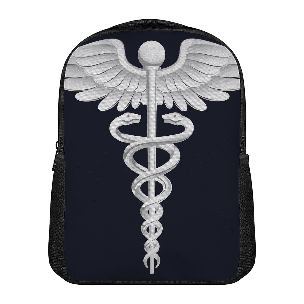 Caduceus Symbol Of Medicine Print Casual Backpack