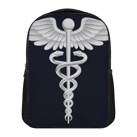 Caduceus Symbol Of Medicine Print Casual Backpack