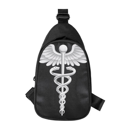 Caduceus Symbol Of Medicine Print Chest Bag