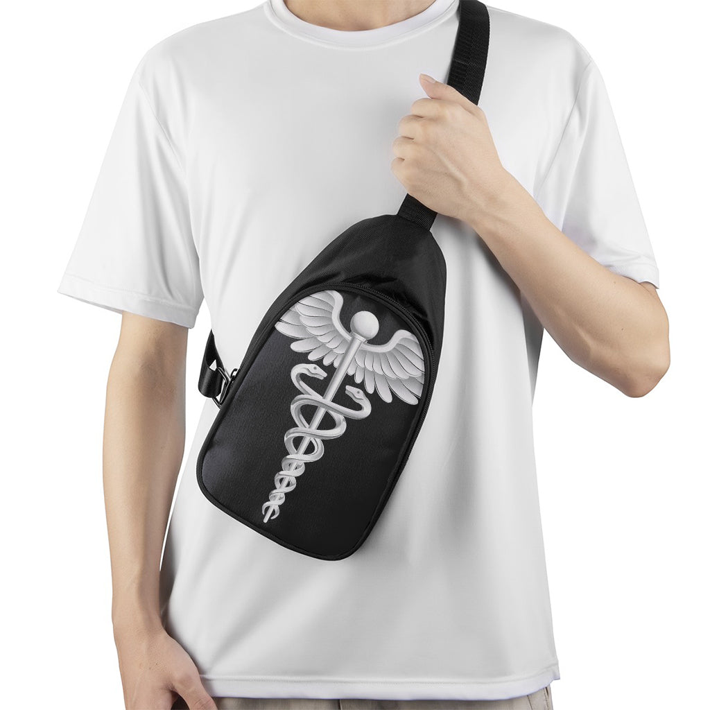 Caduceus Symbol Of Medicine Print Chest Bag