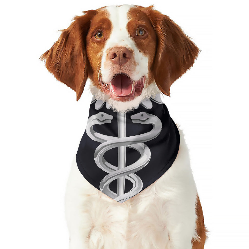 Caduceus Symbol Of Medicine Print Dog Bandana