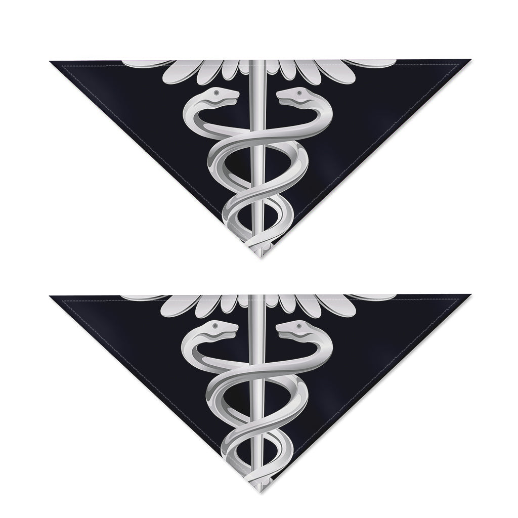 Caduceus Symbol Of Medicine Print Dog Bandana
