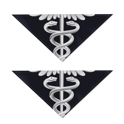Caduceus Symbol Of Medicine Print Dog Bandana