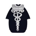 Caduceus Symbol Of Medicine Print Dog Zip Up Hoodie