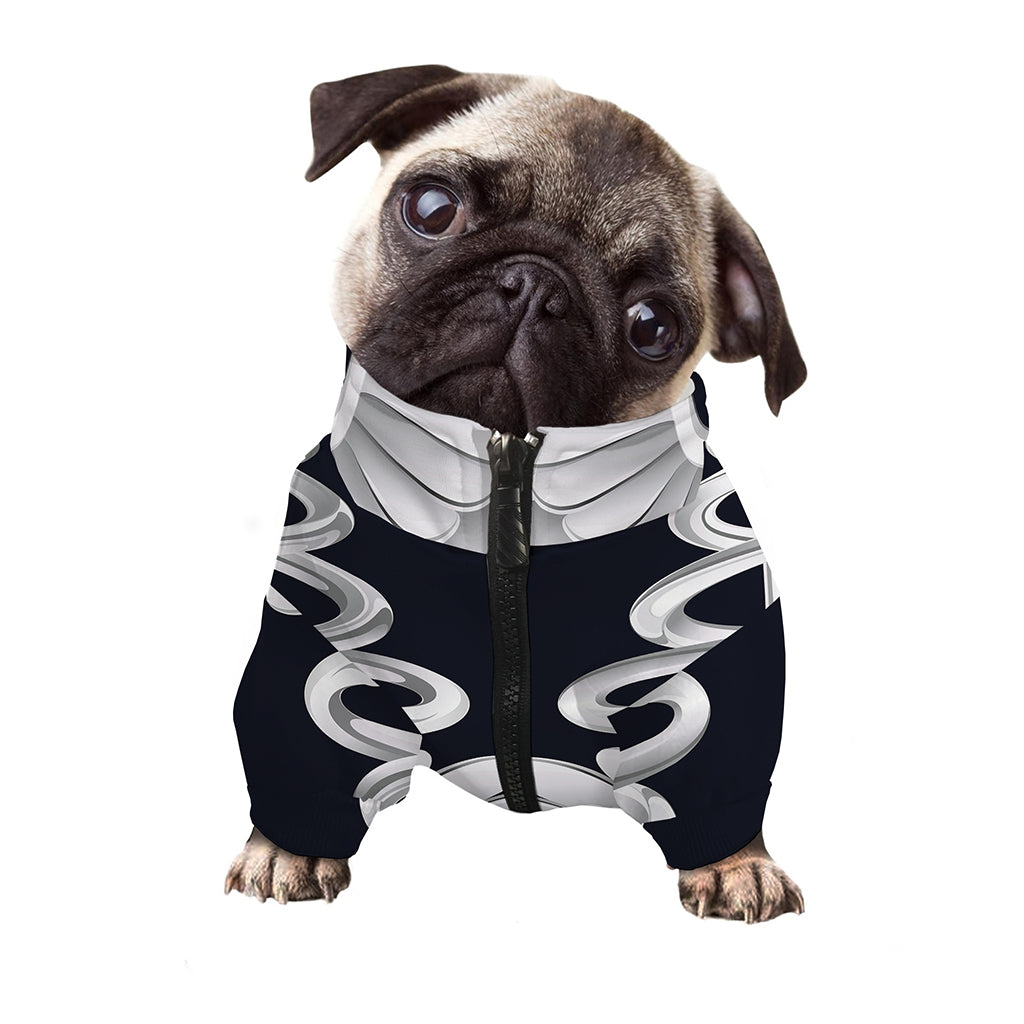 Caduceus Symbol Of Medicine Print Dog Zip Up Jacket
