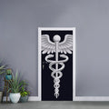 Caduceus Symbol Of Medicine Print Door Sticker