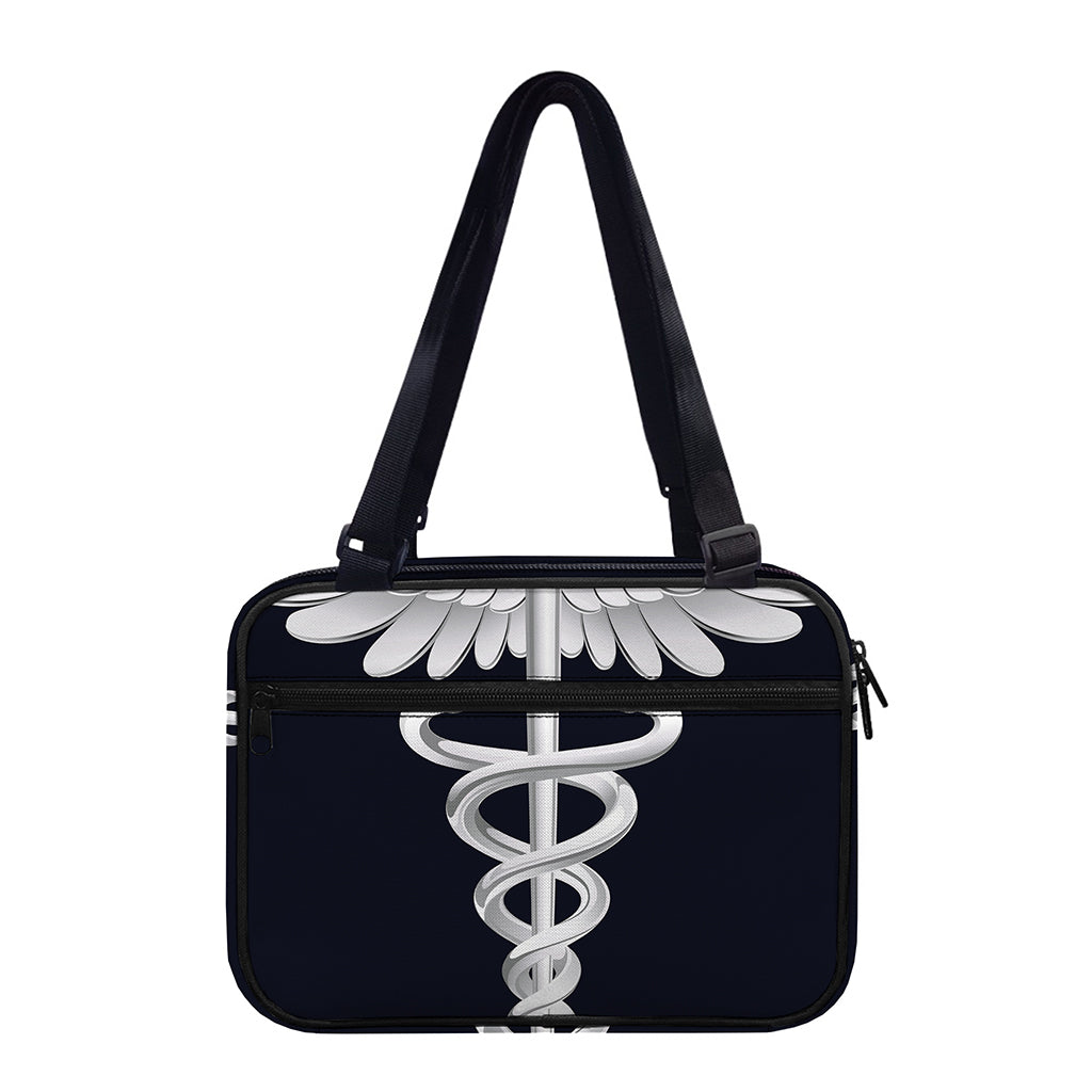 Caduceus Symbol Of Medicine Print Double Strap Bible Bag