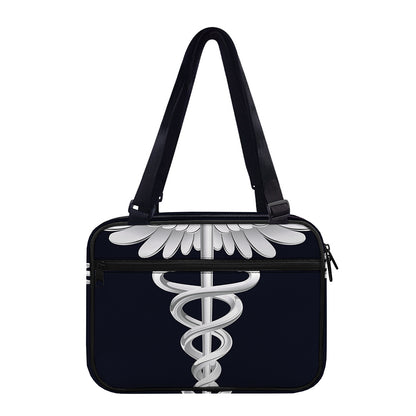 Caduceus Symbol Of Medicine Print Double Strap Bible Bag