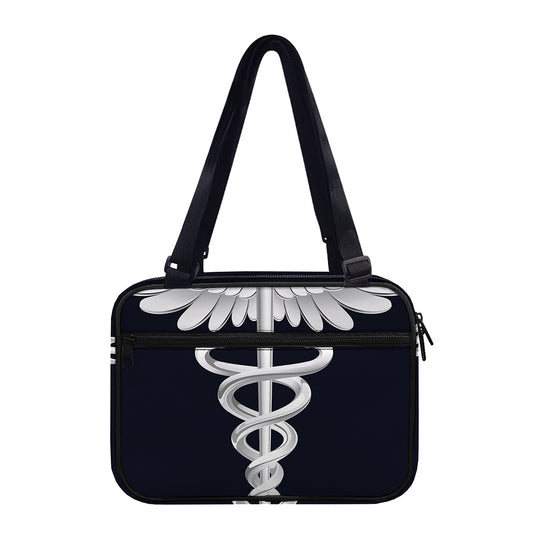 Caduceus Symbol Of Medicine Print Double Strap Bible Bag