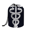 Caduceus Symbol Of Medicine Print Drawstring Makeup Bag