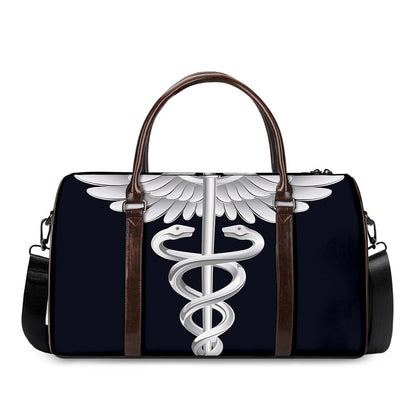 Caduceus Symbol Of Medicine Print Duffle Bag