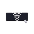 Caduceus Symbol Of Medicine Print Extended Mouse Pad