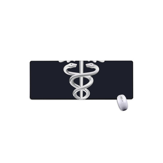Caduceus Symbol Of Medicine Print Extended Mouse Pad