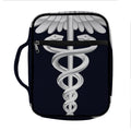 Caduceus Symbol Of Medicine Print Front Pocket Bible Bag