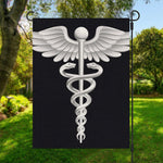 Caduceus Symbol Of Medicine Print Garden Flag