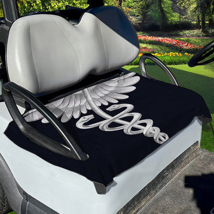 Caduceus Symbol Of Medicine Print Golf Cart Seat Cover