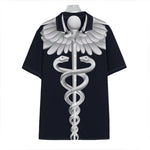 Caduceus Symbol Of Medicine Print Hawaiian Shirt