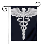 Caduceus Symbol Of Medicine Print House Flag